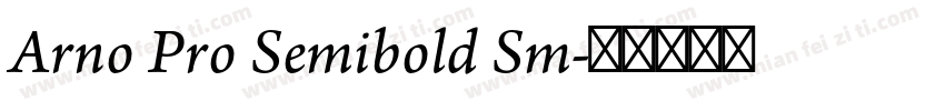 Arno Pro Semibold Sm字体转换